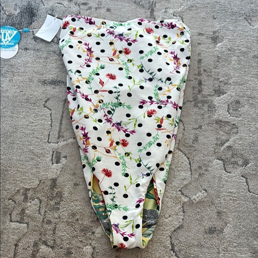 Reversible Vibrant Yellow and Green Tropical One-Piece Swimsuit - Picture 14 of 14